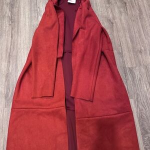 Elegant Red Women's Coat